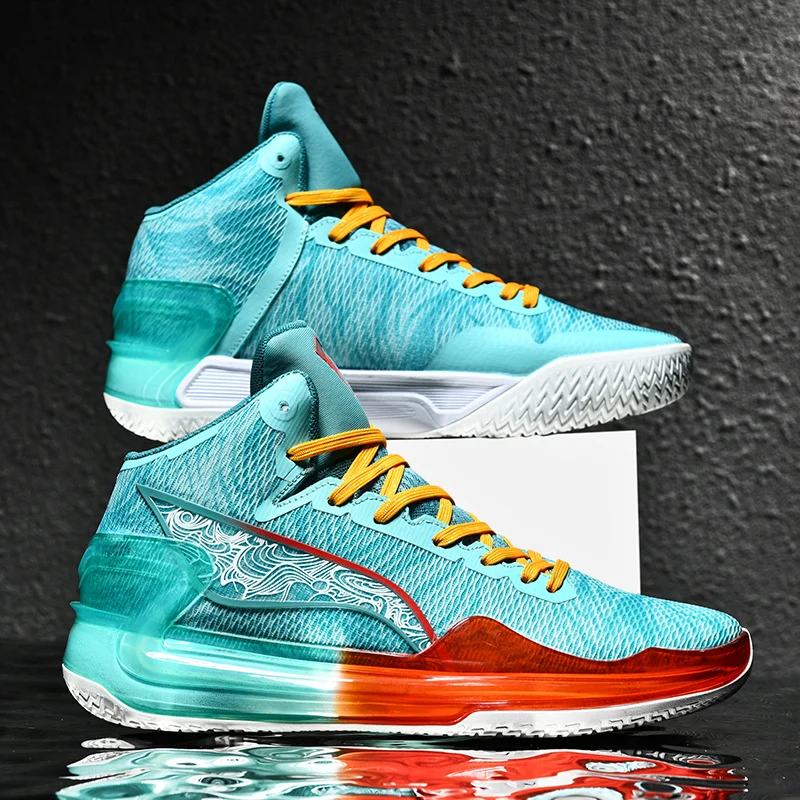 

Men's Basketball Shoes Breathable Cushioning Non-Slip Wearable Sports Shoes Gym Training Athletic Basketball Sneakers