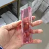 Pink CZ Gemstone Raw Material Synthetic CZ Rough Gemstone Uncut pink red Color Cubic Zirconia Raw Material 2