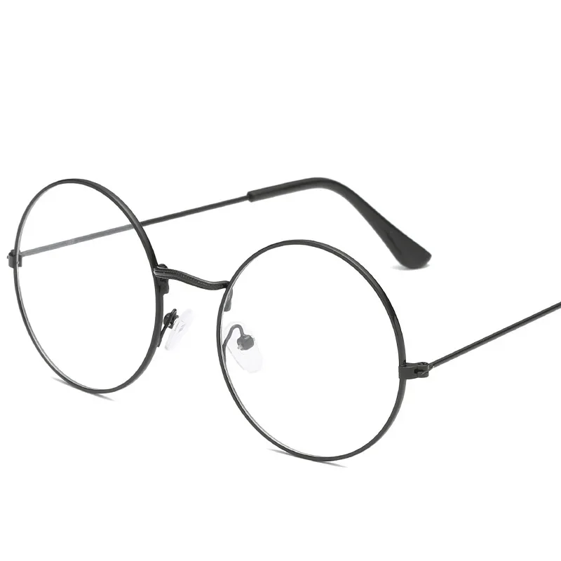 Harry Potter Harajuku Round Metal Flat Light Glasses Vintage Men's Women's Style Artistic Nearsighted Glasses Anime Framework 3