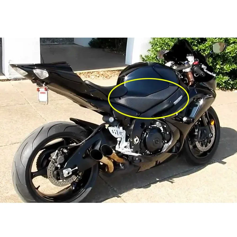 Motorcycle Carbon Fiber TANK SIDE FAIRING PANEL GAS TANK COVER FOR SUZUKI GSXR1000 2007 2008 K7