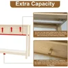 Rattan Console Table, Boho Entryway Table with Storage, Narrow Long Sofa Table with Open Shelf 5
