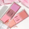 HISYI three-color blush natural color rendering delicate non-flying powder matte rouge holding makeup clear vitality girl blush 5
