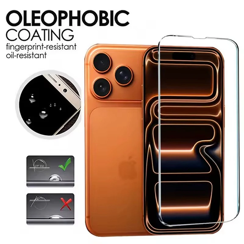 5Pcs 8K Screen Protector 13 12 11 Pro Max Mini HD Tempered Glass For IPhone 17 Air XR X XS 14 15 16 Plus_voghion.com