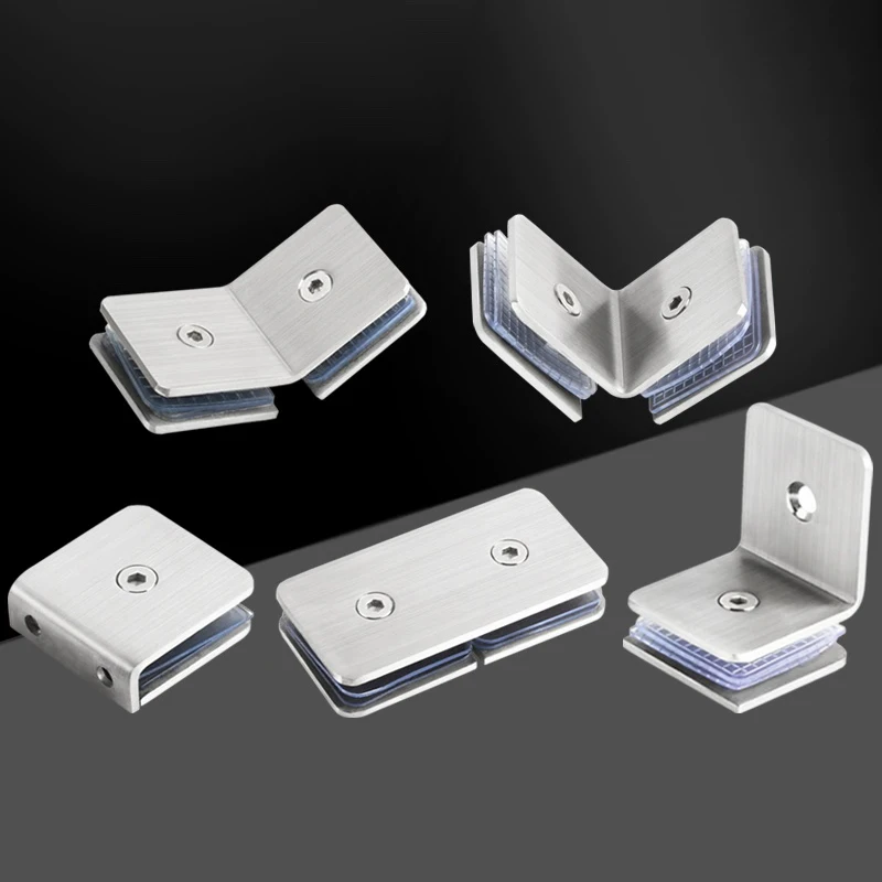 Ss304 Glass Connection Clip Bathroom Fixed Angle Code Bathroom Clip Shower Room Accessories Fixed Code Partition