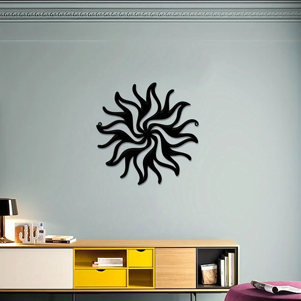 

Wacky Sun Decor, Hippie Fun Wacky Sun Metal Art ,Garden Decor Wall Decor, Patio Porch Decor Whimsical Sun Sign