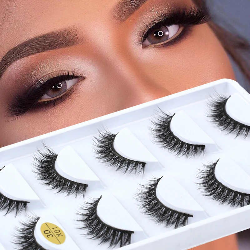 Natural Black Mink False Eyelashes Makeup Tools
