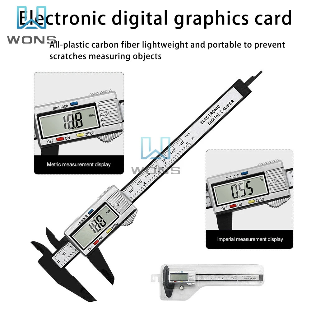 

Точный штангенциркуль, 0-150 мм, с ЖК-дисплеем
