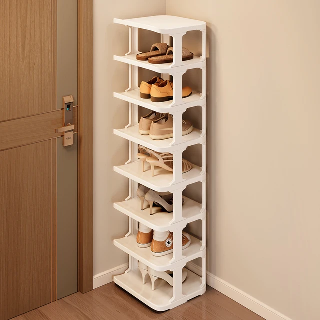 Small Shoes Organizer for Door Multi Layer Wall Corner Storage Rack Saving  Space Folding Shoe Simple Shoe Rack Partition Cabinet - AliExpress