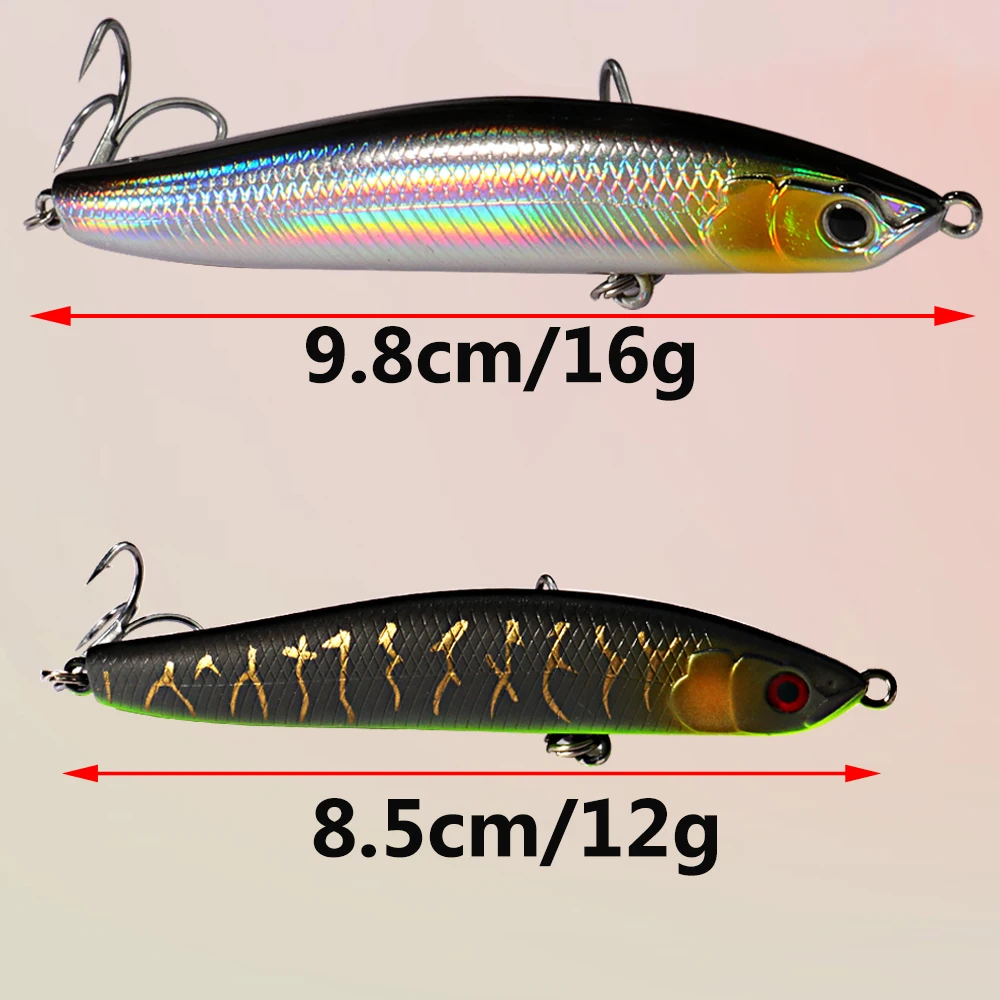 Sinkender Bleistiftköder 16 g 9,8 cm 12 g 8,5 cm Wobbler Gewichtstransfersystem Popper Pesca Swimbait Cast Minnow Tackle Angelköder – Detail 2