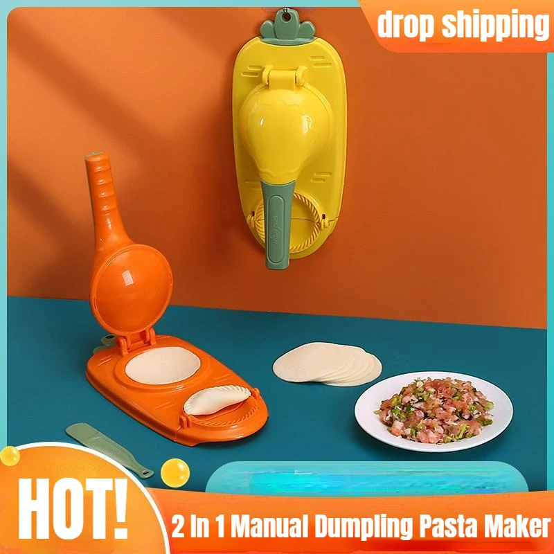 Portable2In1ManualDumplingPastaMakerDumplingSkinArtifactDIYMachineWrappersDough
