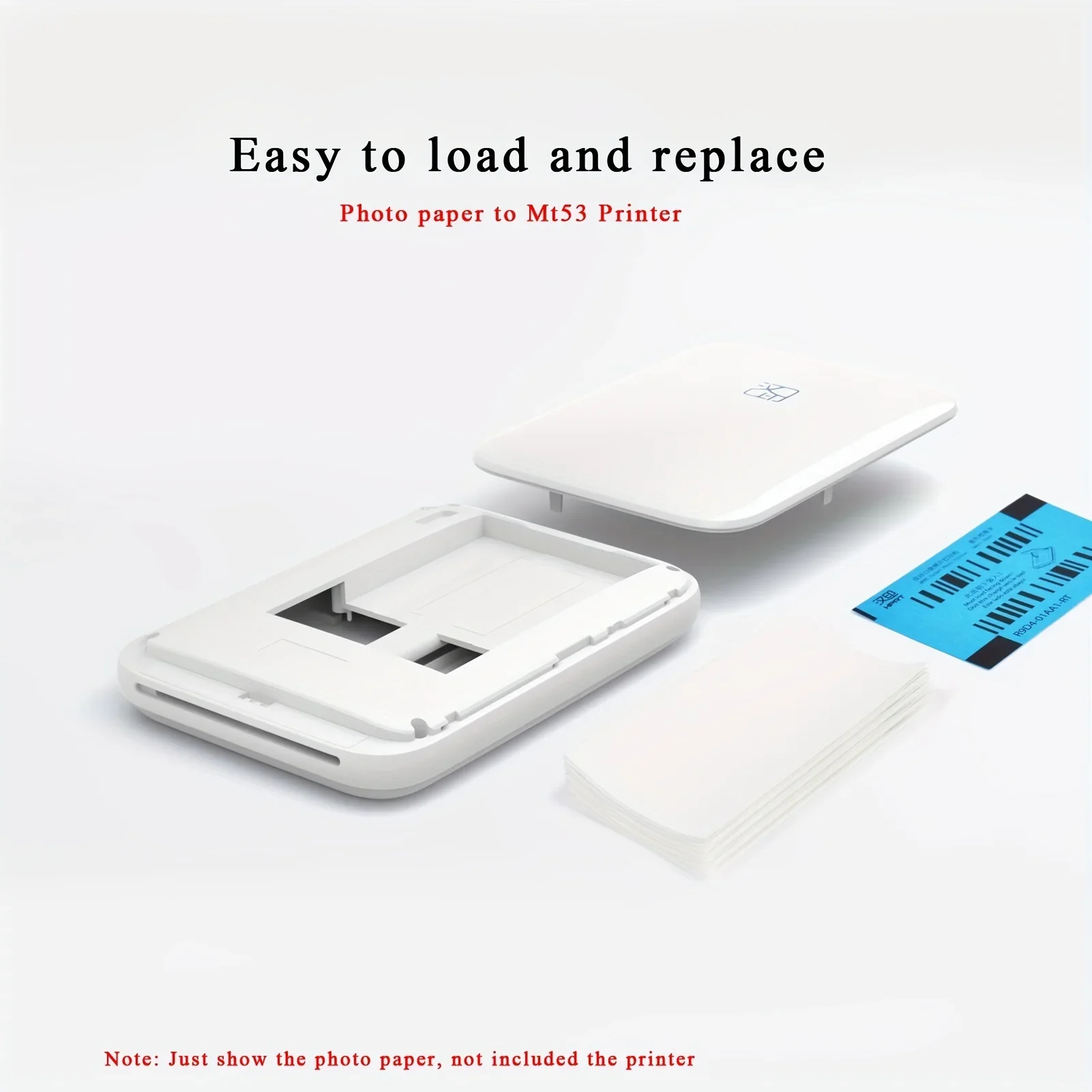 Photo Paper Printer Sticker Paper Printing Paper Thermal Printer Paper 2x3 Inch Sticky-Backed Photo Paper For HPRT MT53 Pocket Printer
