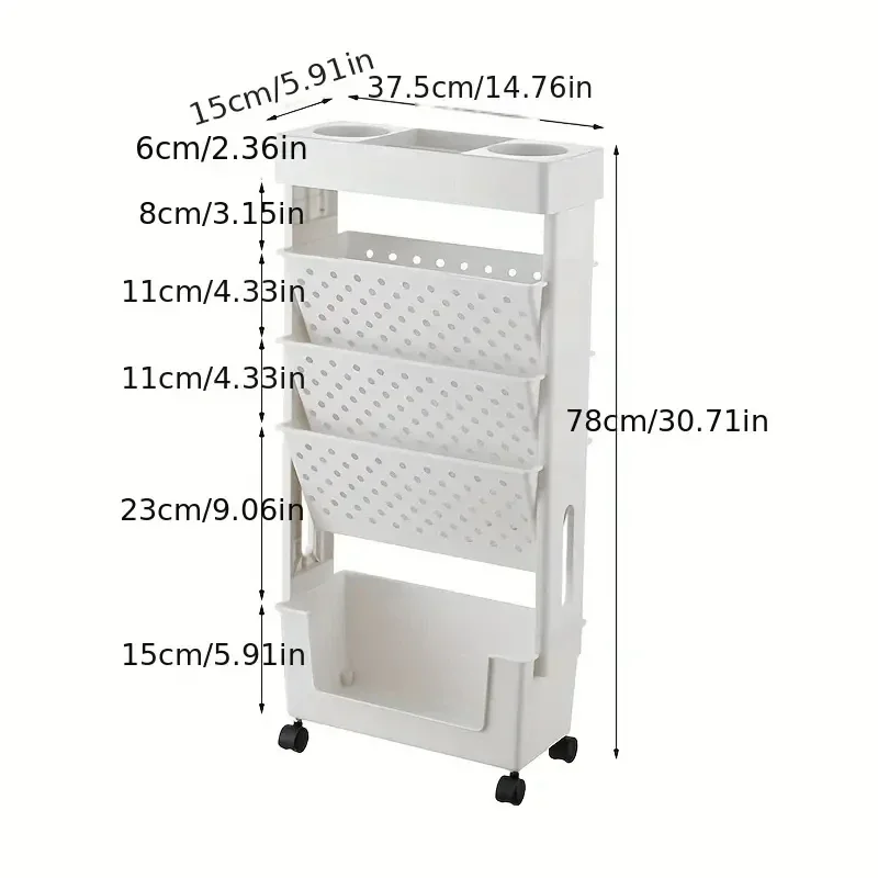 Movable Multi-layer Magazine Rack Desk Organizer Stand for Books Stationery Book Storage Accessories Office School Supplies book organizer
