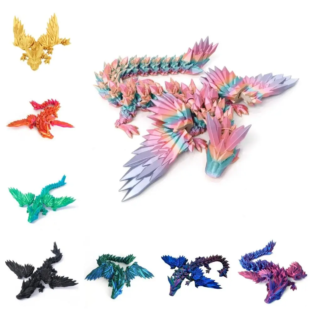 3D Dragon Realistic Dragon Statue Rotatable Articulated For Landscaping Decoration Printed Figures Animals Kid Gifts ornament crafts miniature figurines resin ornaments miniature ornament 3d printed toy resin crafts dragon statue dragon ornament