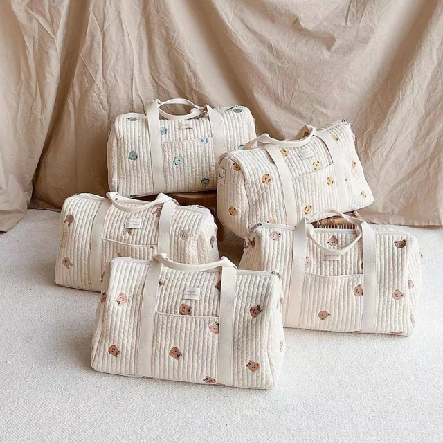 Bolsa de pañales para bebé, bolsas de mamá para Hospital, bolsa de algodón  acolchada, bolsa de viaje multifuncional para el cuidado del bebé, envío  directo, 12 pulgadas - AliExpress