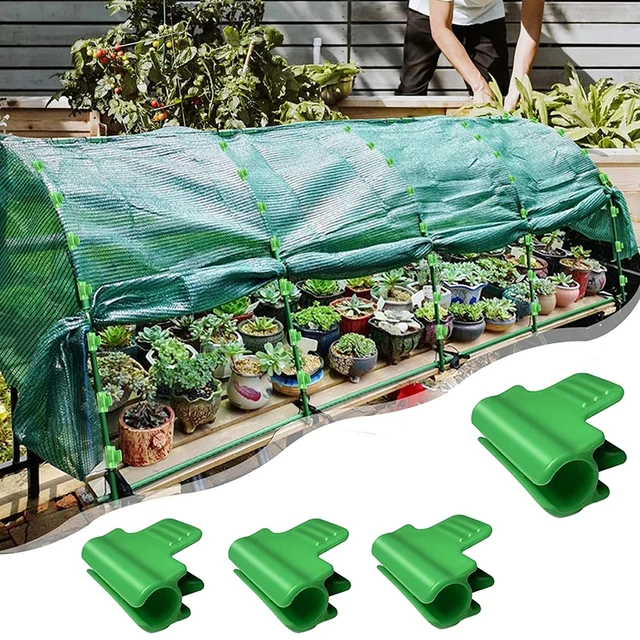 Üvegházhatást Okozó Bilincsek Klipek Növény Tét Cső Kerti Átmérőjű Fészer Fóliak Sor Borító Árnyékolás Alagút Karika