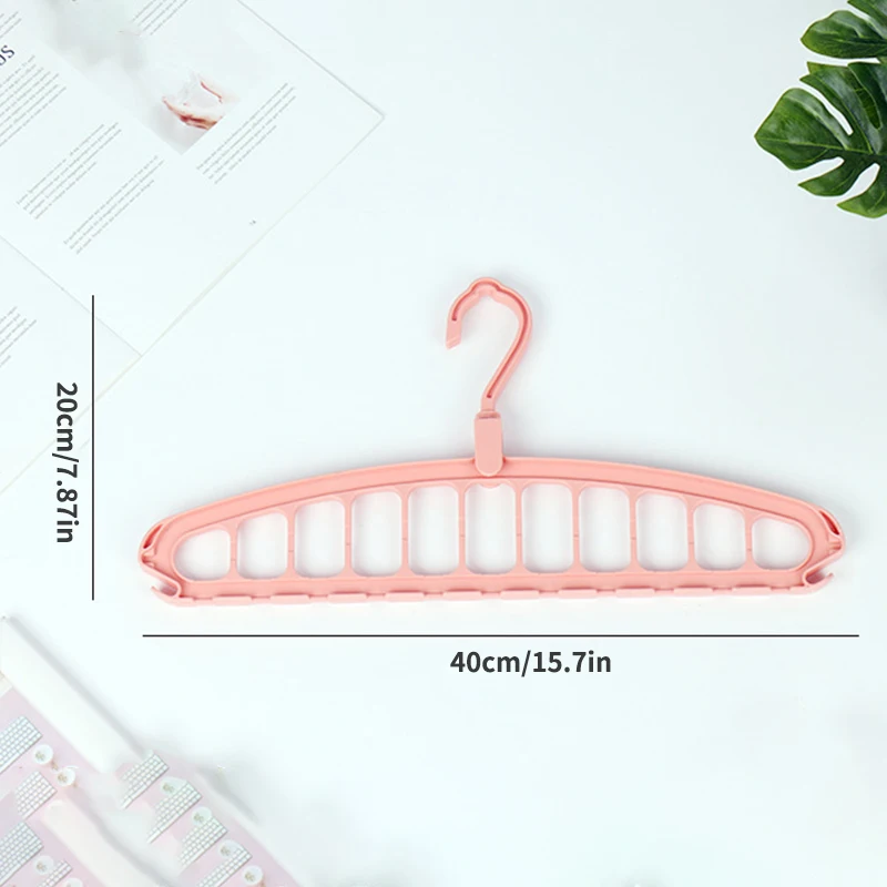 1PC Multi-Functional Rotating Clothes Rack Student Dormitory Home Non-Slip Folding Clothes Rack 11-Hole Clothes Storage Device