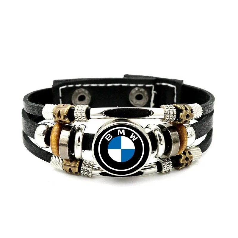 Auto-Armband Lederarmband für Männer und Frauen Geschenk für BMW E90 E92 M3 E60 E61 F10 F30 F48 G30 G38 X2 X3 X4 X5 X6 X7 M
