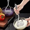 Stainless Steel Potato Masher Home Vegetable Press Mesh Manual Food Crusher for Sweet Potato Pumpkin Avocado Kitchen Acceesories 2