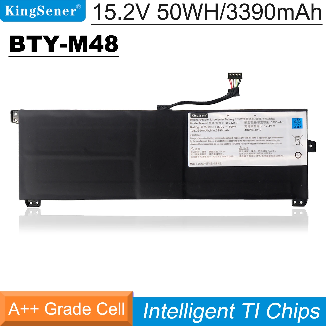 Kingsener-bateria para Msi Ps42 8m211ph 8rb 8ra044vn 8rc-001es 8m437 Mechrevo s1 i5 4icp5 41 119 3390mah