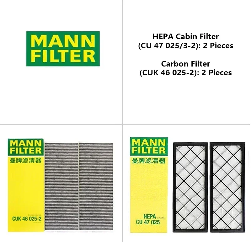 Air Filter HEPA Carbon For Tesla Model Y Model 3