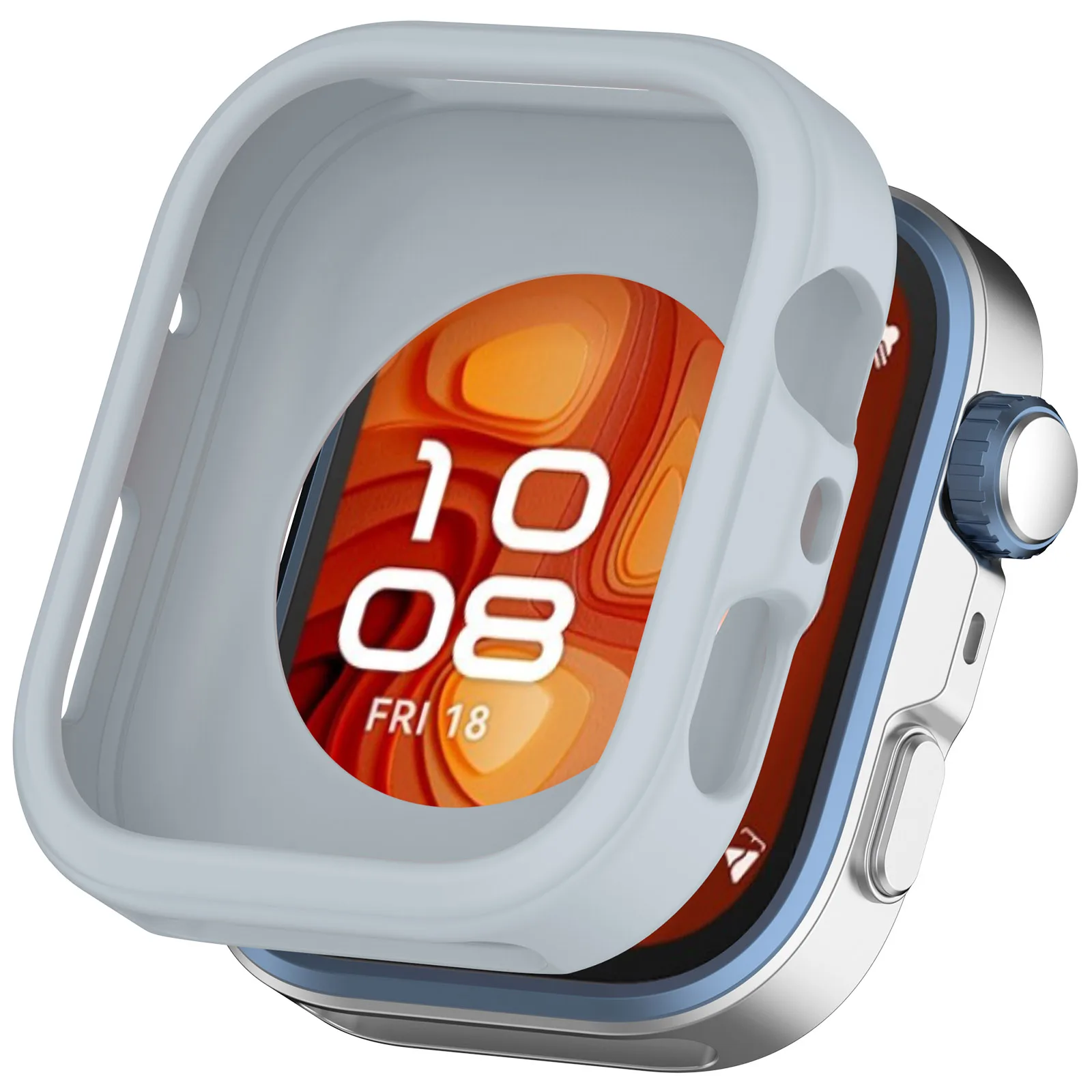 Premium Soft Silicone Protective Case for Smartwatch Screen Protection