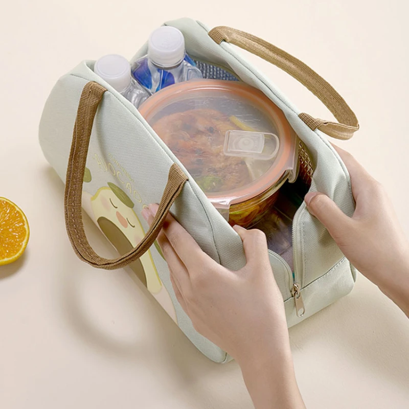 Insulated Lunch Bag, Refrigerated Bag, Portable Lunch Box, Bento Tote Bag, Food Picnic Bag, Food Insulation Bag