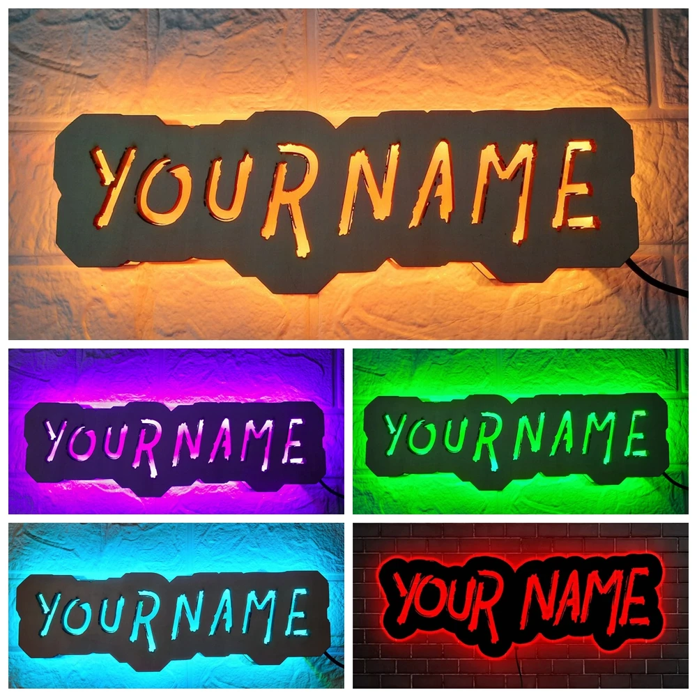 Personalized Custom LED Wall Lamp Colorful Neon Sign Light for Home Gaming Room Bedroom Decoration