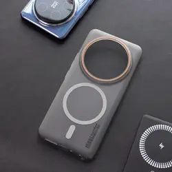 Matte Hard PC Magnetic Wireless Charging Protective Phone Case Shell Bumper - Xiaomi 17 Ultra (GRAY)