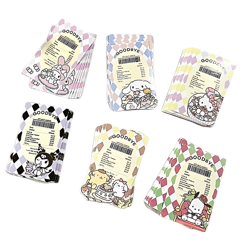 

20Pcs Anime Hello Kittys Stickers Kawaii Sanrio Kuromi My Melody Cute Handbook Book Cards Decoration Toy Girls Christmas Gifts