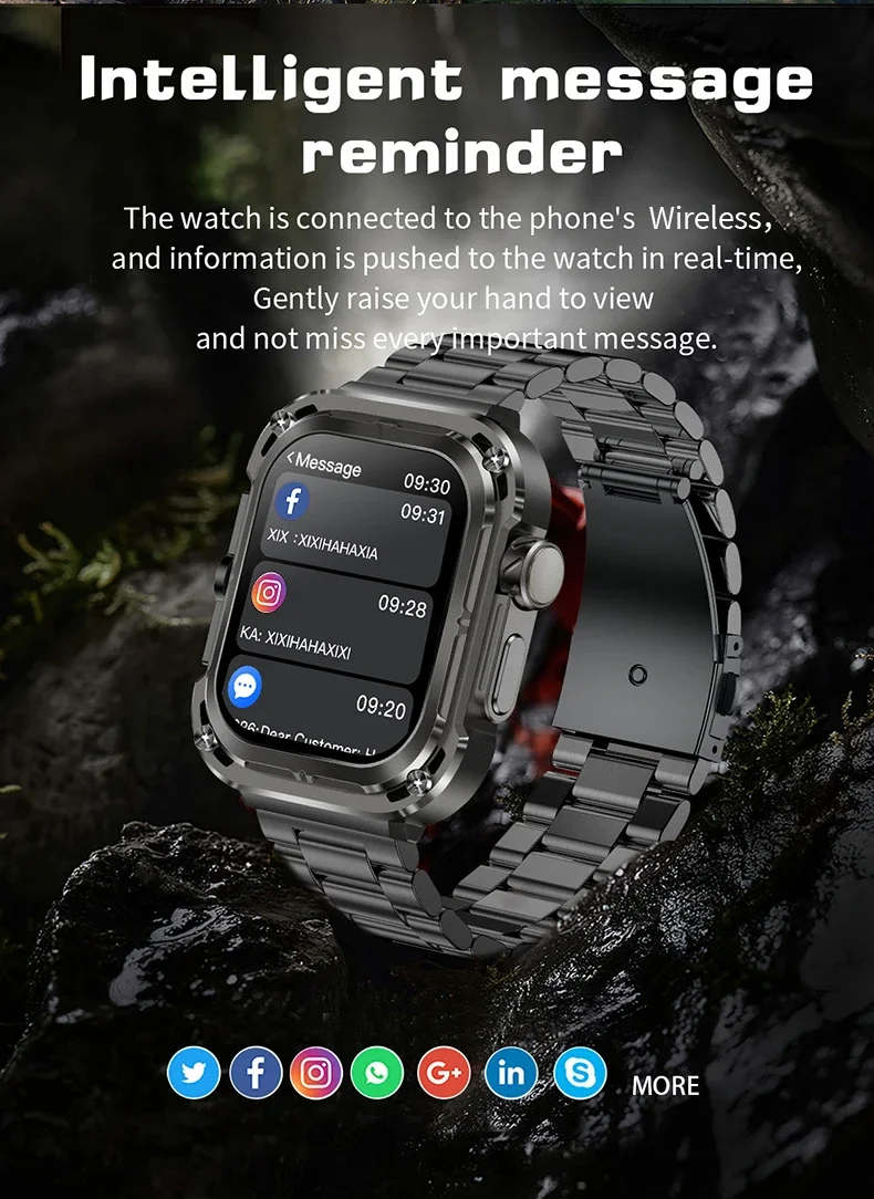 Smartwatch med bluetooth-samtal och träningsspårare för sport_voghion.com