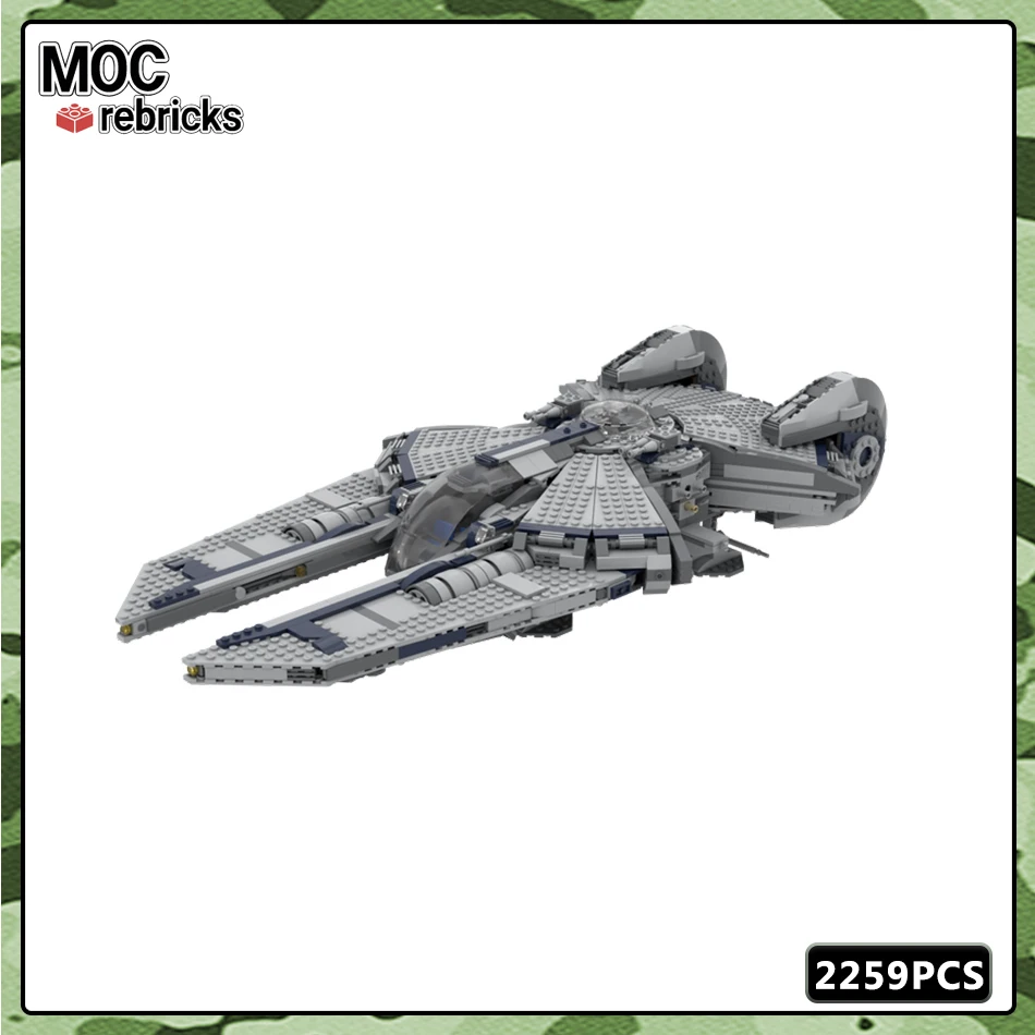 

MOC Star Movies of Space War Series Tj's YT-985 Spacecraft Building Block Model DIY Children's Toys Hobbies Holiday Gifts