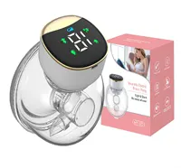 New 1pcs Wearable Breast Pump One-piece Fit and Quiet Design Electric Breast Pump Wireless Portable Compact and Lightweight 1