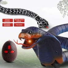 

RC Animal Infrared Remote Control Snake with Egg Rattlesnake Kids Electric Toy Trick Mischief Toys Children Funny Novelty Gift