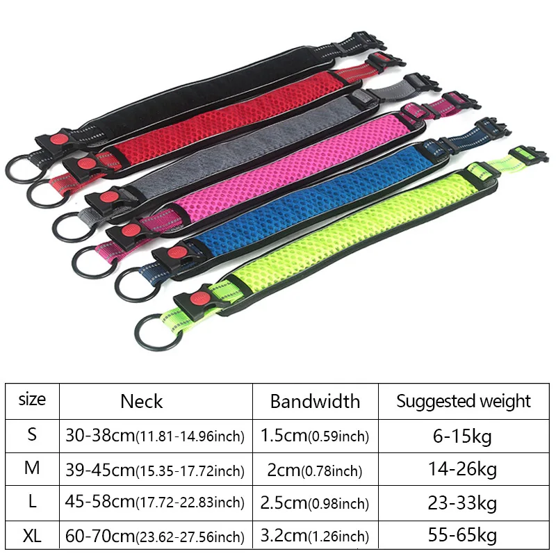 Reflective Breathable Dog Collar 3