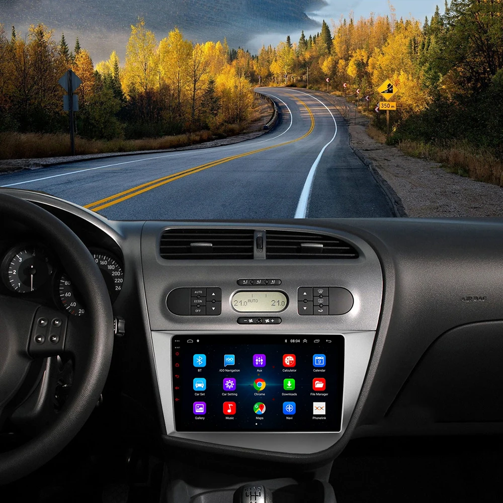 2din 안 드 로이드 10 자동차 라디오 좌석 레온 2 MK2 Altea XL 2004-2015 자동차 스테레오 Autoradio 멀티미디어 비디오 플레이어 탐색
