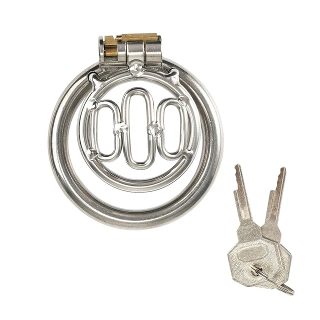 Male Stainless Steel Penis Chastity Cage Long Small Metal Penis Lock Chastity Cage Belt Slave Bondage