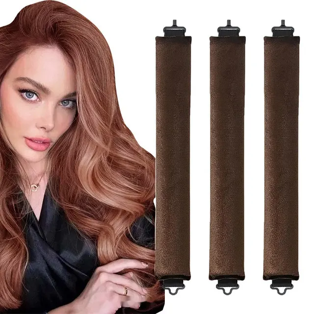 Bigoudis sans chaleur, bandeau boucleur, rouleaux à cheveux sans chaleur, boucles paresseuses avec crochet, tige souple et flexible pour dormir, outils de coiffure 1