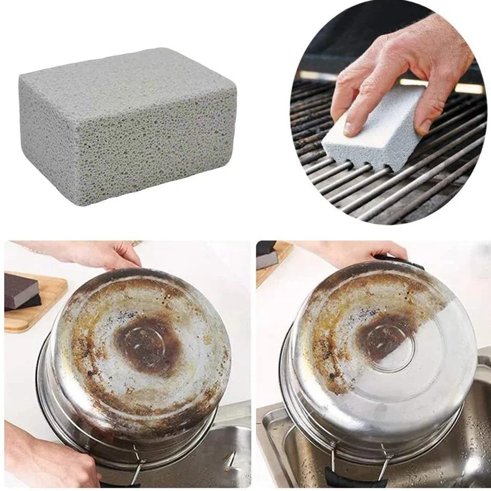 Barbecue Cleaning Brick Grill BBQ Mop Block Brush for Removing Grills Kitchen Accessories Tools Garden Iron Barbeque Cooking