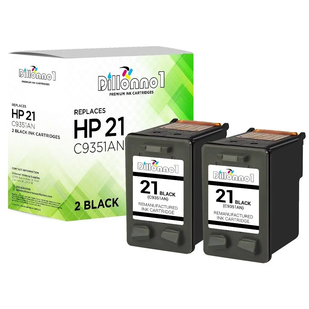 2Pk #21 C9351A Per Hp Deskjet F2100 F2120 F2210 F2280 F4135 F4140 F4180 F4194