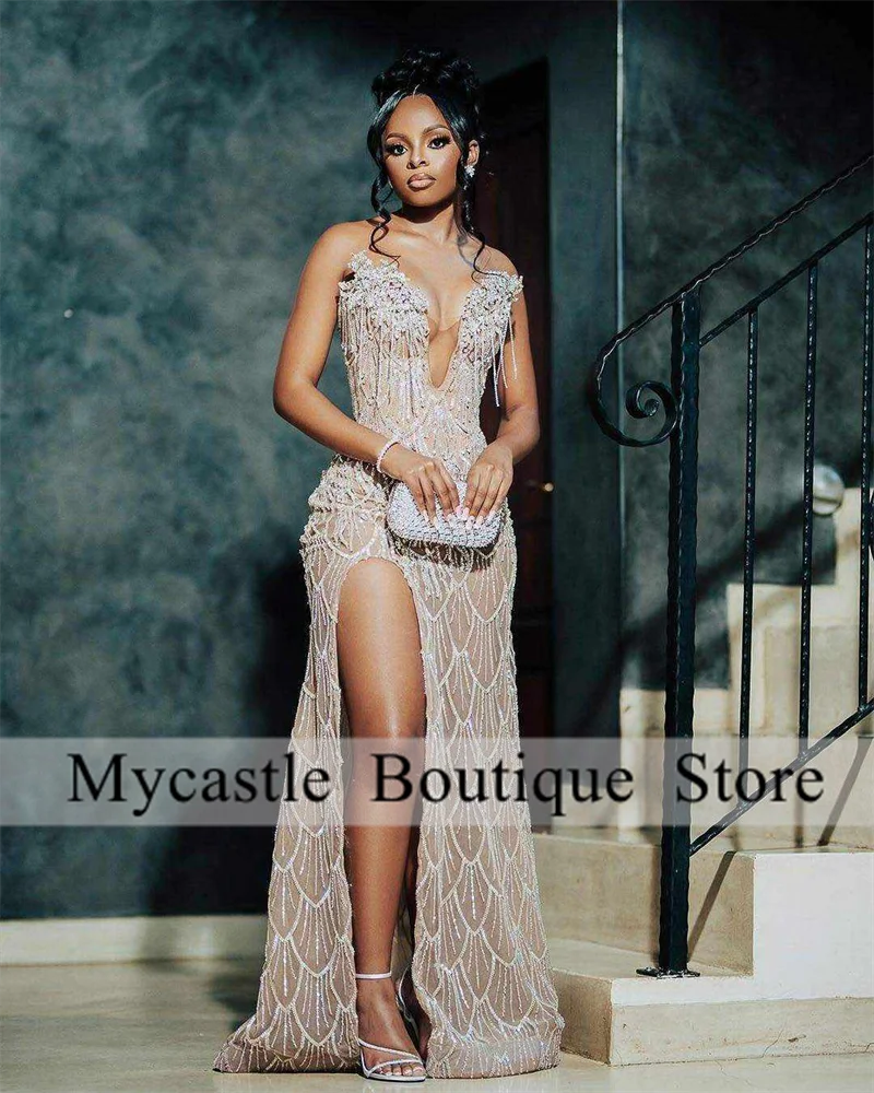 Sequin Prom Prom Girl Return Gold Sweetheart Long Prom Dresses For