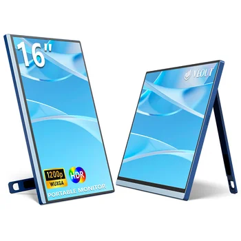 VEOUT 16inch Portable Monitor with USB-C 1920 * 1200P IPS, Freesync HDMI Gaming Monitor with Kickstand, Available in Four Colors 1