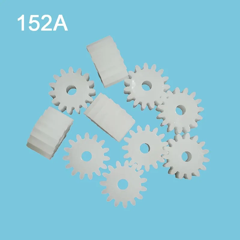 152A 0.5M Spur Gears Modulus 0.5 15 Teeth 2mm Hole Plastic Gear Motor Tooth Toy Parts 152.5A motor gear transmission gear