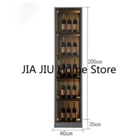 Wooden Display Wine Cabinets Kitchen Storage Living Room Wall Wine Cabinets Racks Liquor Mueble Licorera Bar Furniture QF50JG 2