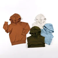 Bamboo Fiber Baby Hooded Sweatshirt Long-Sleeve Baby Boy Girl Clothes Toddler Pullover Tracksuits Terry Jogger Set Baby Clothing 1