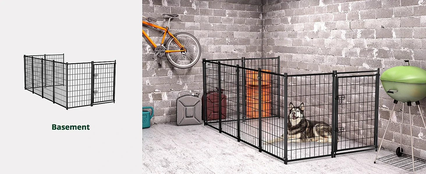 Indoor outdoor dog cage