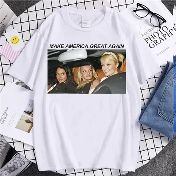 New Style T Shirt Britney Make America Great Again Tees Fashion T Shirt Summer Casual Tops Unsiex Funny Trip T-shirts Streetwear 1