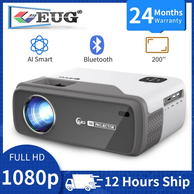 Proyector portátil 4K, WiFi, Bluetooth bidireccional, para Smartphone,  Android, inalámbrico, IA, Smart TV, 1080p, Full HD