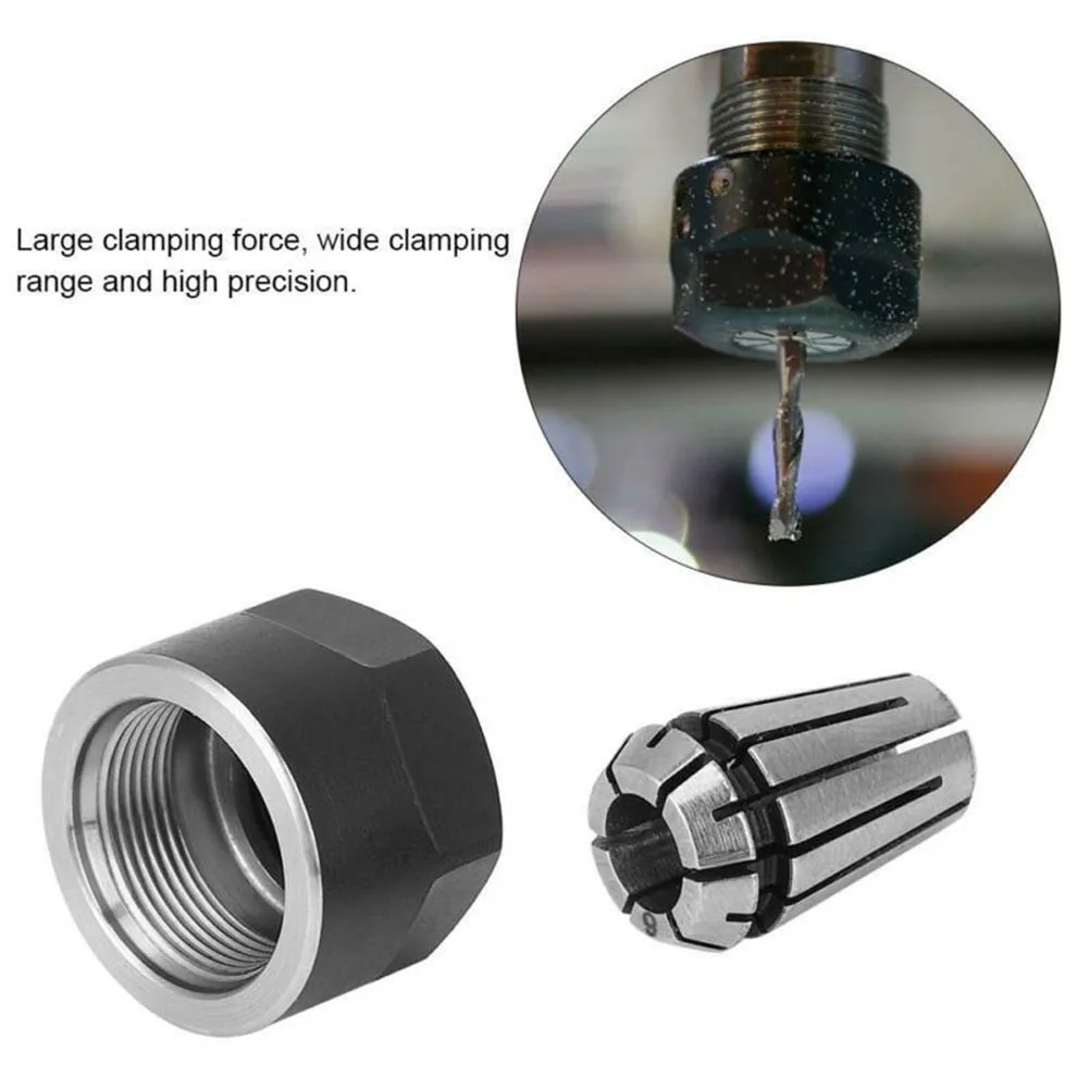 ER11 Chuck Collets Clamping Nuts Lathe Parts For CNC Milling Engraving Machine Spring Steel 6mm/5mm/4mm/3.175mm Chisette