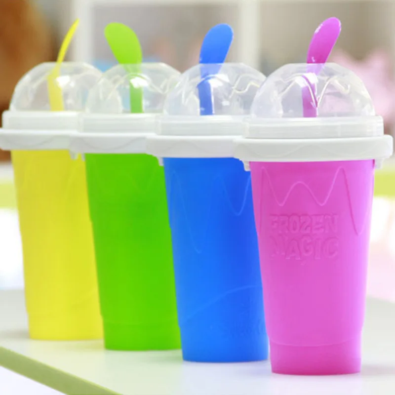 

Homemade Slushy Cup Maker Durable Squeeze Quick Cooling Smoothies Cup Slushy Machine Summer Ice Cream Maker Magic Water Bottle