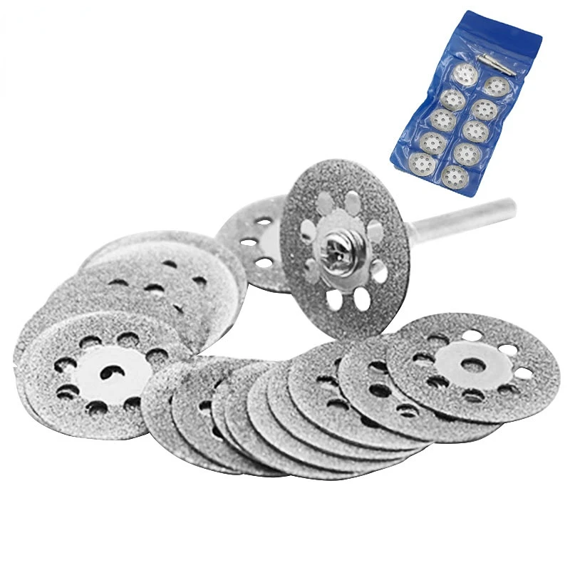 10Pcs20222530mmMiniSharpDiamondCutOffRotaryToolCuttingDisc